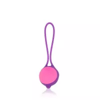 Фиолетово-розовый вагинальный шарик Cosmo