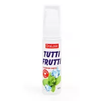 Гель-смазка Tutti-frutti со вкусом сладкой мяты - 30 гр.