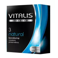 Классические презервативы VITALIS PREMIUM natural - 3 шт.